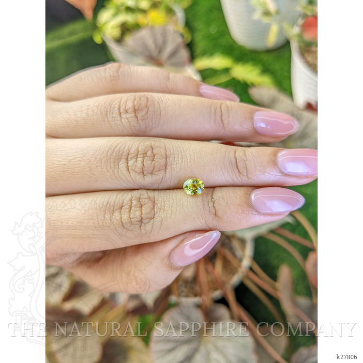 0.98 Ct. Yellowish Green Chrysoberyl from Ceylon (Sri Lanka)