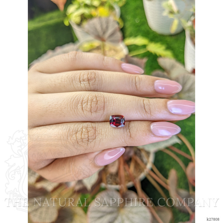 2.67 Ct. Reddish Purple Rhodolite Garnet from Ceylon (Sri Lanka)