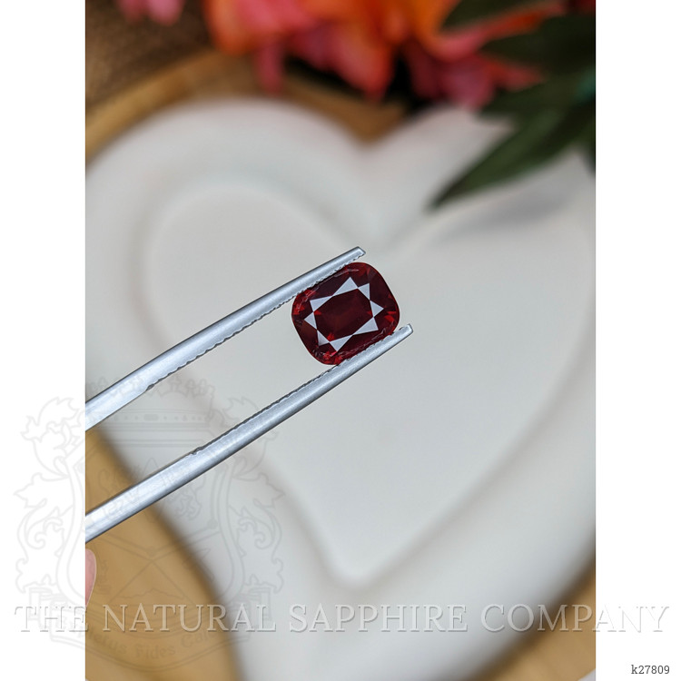 2.66 Ct. Purplish Red Rhodolite Garnet from Ceylon (Sri Lanka)