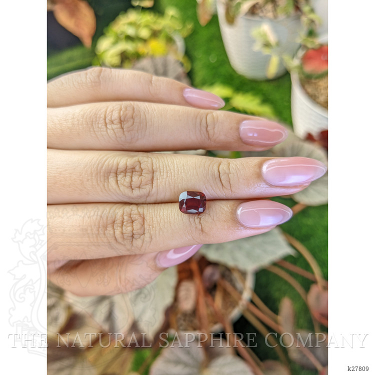 2.66 Ct. Purplish Red Rhodolite Garnet from Ceylon (Sri Lanka)