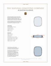 3.61 Ct. Lapis from Afghanistan 3 D Scan Report