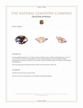 7.12 Ct. Bi Color Ametrine from Madagascar Appraisal