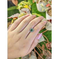 2.58 Ct. Green Zircon from Ceylon (Sri Lanka) Life Style