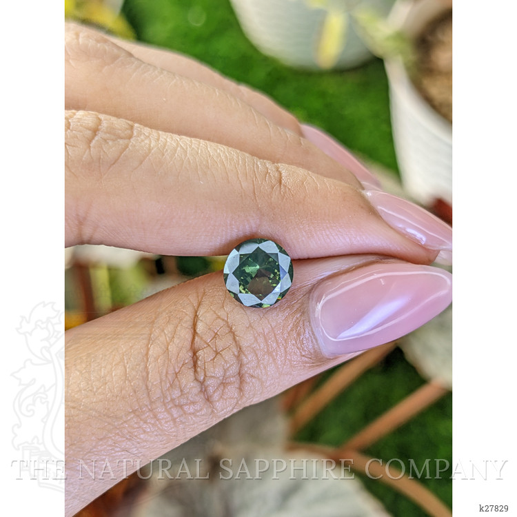 2.58 Ct. Green Zircon from Ceylon (Sri Lanka)
