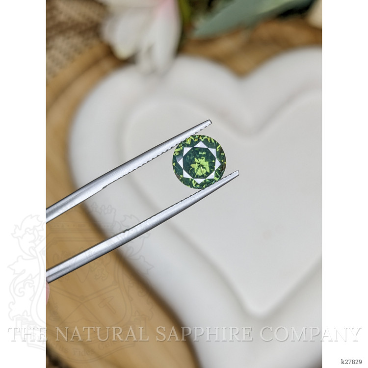 2.58 Ct. Green Zircon from Ceylon (Sri Lanka)