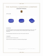 4.92 Ct. Lapis from Afghanistan Appraisal