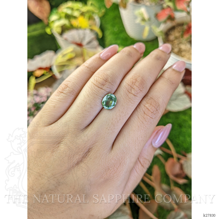 2.60 Ct. Green Zircon from Ceylon (Sri Lanka)
