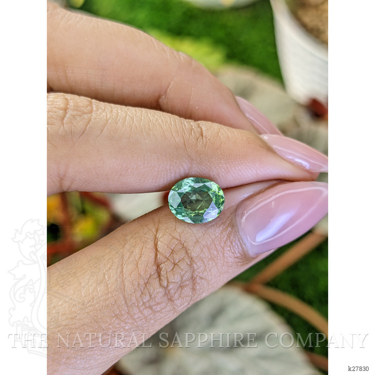 2.60 Ct. Green Zircon from Ceylon (Sri Lanka)