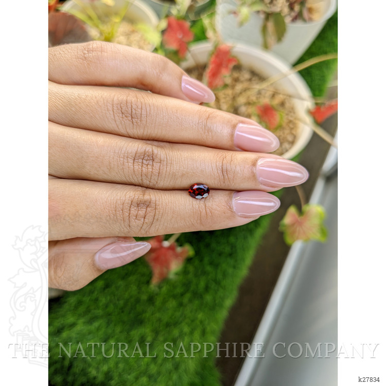 0.94 Ct. Pinkish Red Garnet from Ceylon (Sri Lanka)