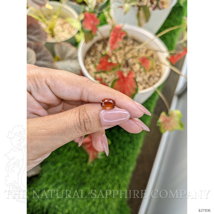 2.29 Ct. Orange Hessonite Garnet from Madagascar