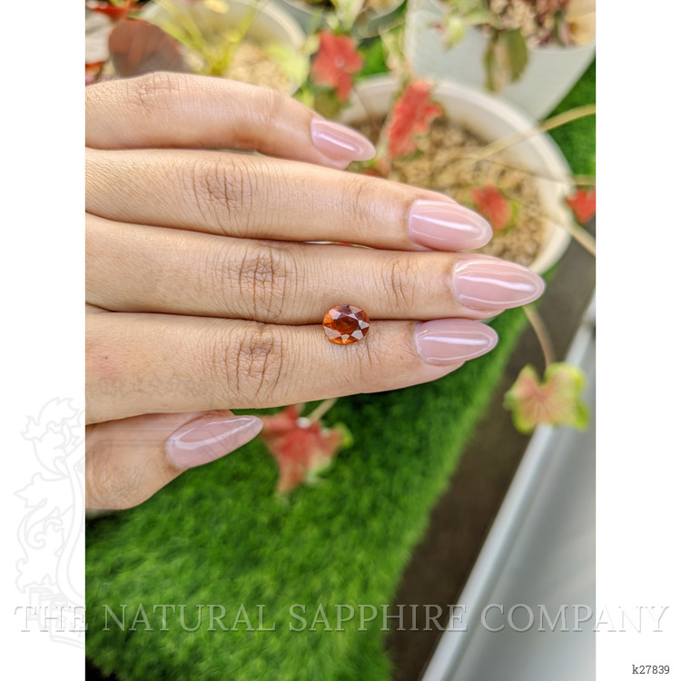 2.43 Ct. Reddish Orange Hessonite Garnet from Madagascar