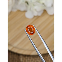 2.43 Ct. Reddish Orange Hessonite Garnet from Madagascar Life Style