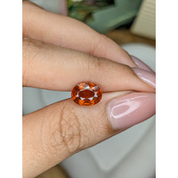 2.64 Ct. Orange Hessonite Garnet from Madagascar Life Style