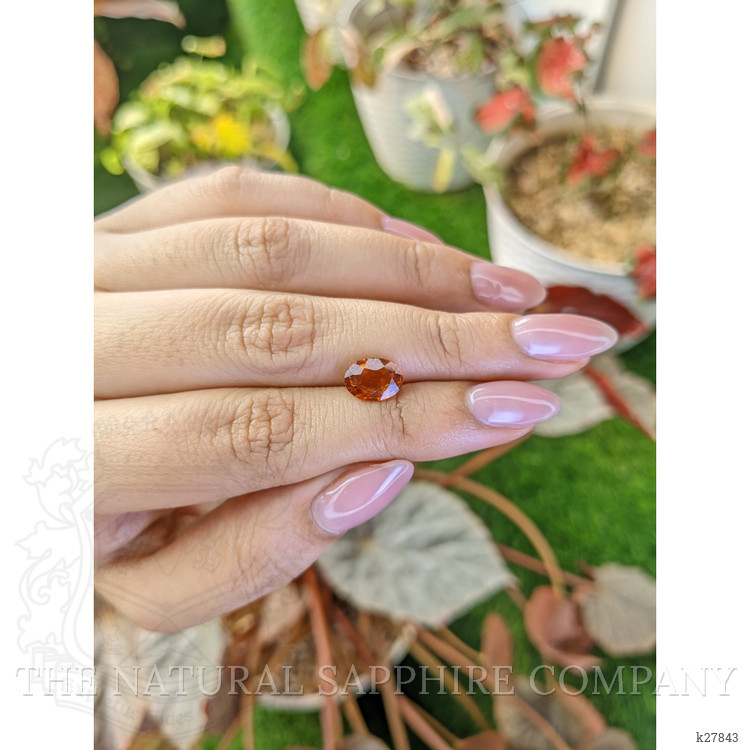 2.19 Ct. Orange Hessonite Garnet from Madagascar