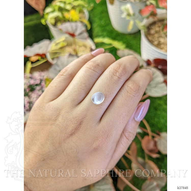 2.08 Ct. White Cabochon Moonstone from Ceylon (Sri Lanka)