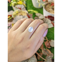 4.55 Ct. Blue Flash Cabochon Moonstone from Ceylon (Sri Lanka) Life Style