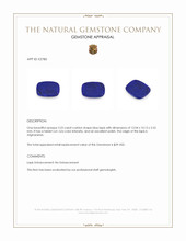 3.23 Ct. Lapis from Afghanistan Appraisal