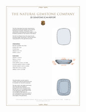 3.23 Ct. Lapis from Afghanistan 3 D Scan Report