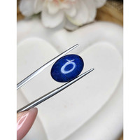 9.01 Ct. Cabochon Lapis from Afghanistan Life Style