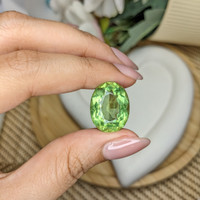 16.91 Ct. Green Prasiolite from Brazil Life Style