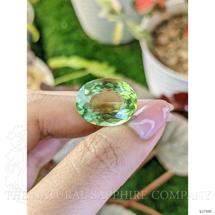 16.91 Ct. Green Prasiolite from Brazil