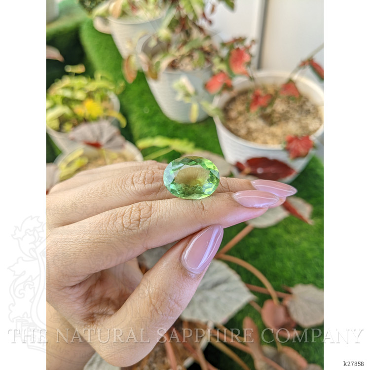 16.91 Ct. Green Prasiolite from Brazil