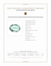 10.26 Ct. Mint Green Prasiolite from Brazil Scan Report