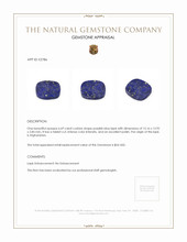 6.69 Ct. Lapis from Afghanistan Appraisal