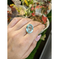 13.93 Ct. Mint Green Prasiolite from Brazil Life Style