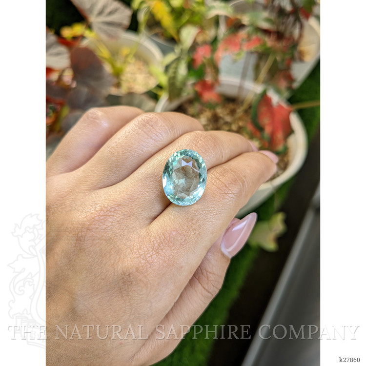 13.93 Ct. Mint Green Prasiolite from Brazil