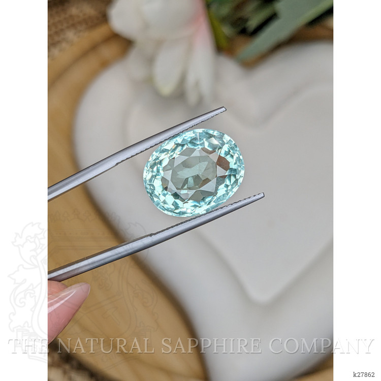 13.48 Ct. Bluish Green Prasiolite from Brazil
