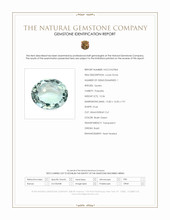 10.36 Ct. Bluish Green Prasiolite from Brazil Scan Report