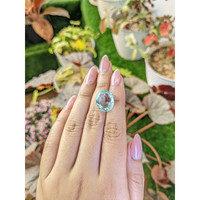 10.36 Ct. Bluish Green Prasiolite from Brazil Life Style