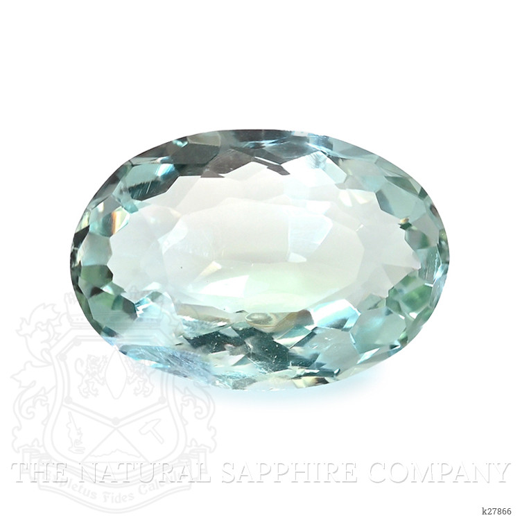 10.98 Ct. Bluish Green Prasiolite from Brazil