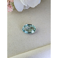 10.98 Ct. Bluish Green Prasiolite from Brazil Life Style