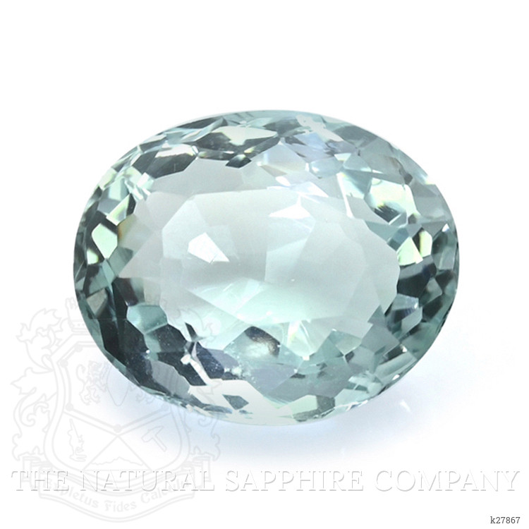 10.85 Ct. Bluish Green Prasiolite from Brazil