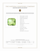 0.43 Ct. Yellowish Green Peridot from Pakistan Scan Report