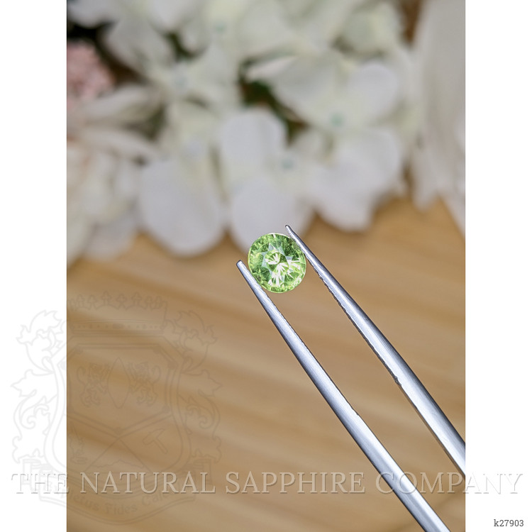 0.92 Ct. Green (Lime Green) Peridot from Ceylon (Sri Lanka)