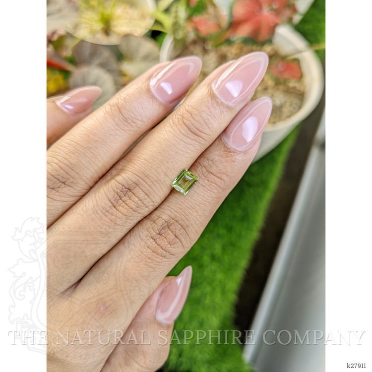 0.74 Ct. Yellowish Green Peridot from Ceylon (Sri Lanka)