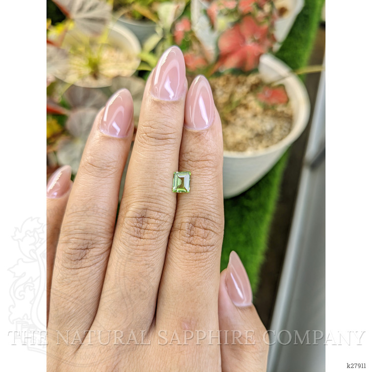 0.74 Ct. Yellowish Green Peridot from Ceylon (Sri Lanka)