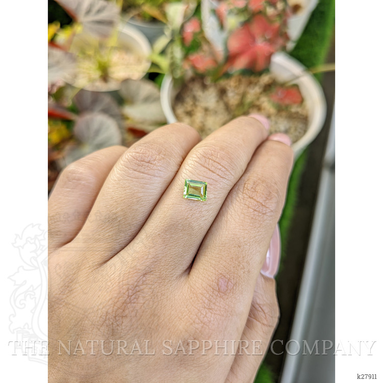 0.74 Ct. Yellowish Green Peridot from Ceylon (Sri Lanka)