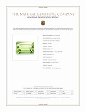 1.10 Ct. Yellowish Green Peridot from Pakistan Scan Report