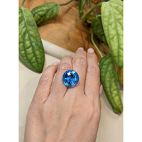 19.86 Ct. Swiss Blue Topaz from Brazil Life Style
