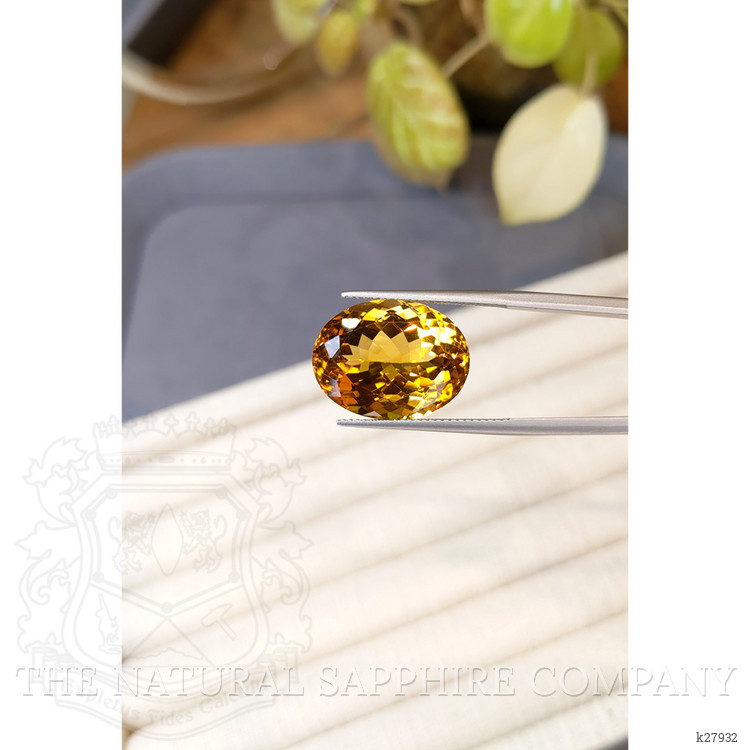 16.95 Ct. Yellowish Orange Citrine from Brazil