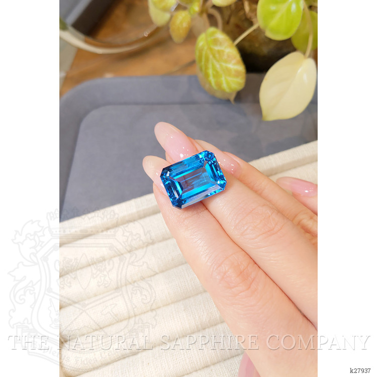 31.10 Ct. Swiss Blue Topaz from Brazil