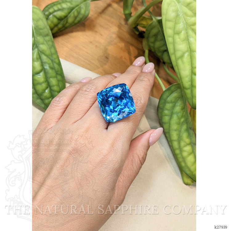 72.62 Ct. Swiss Blue Topaz from Brazil