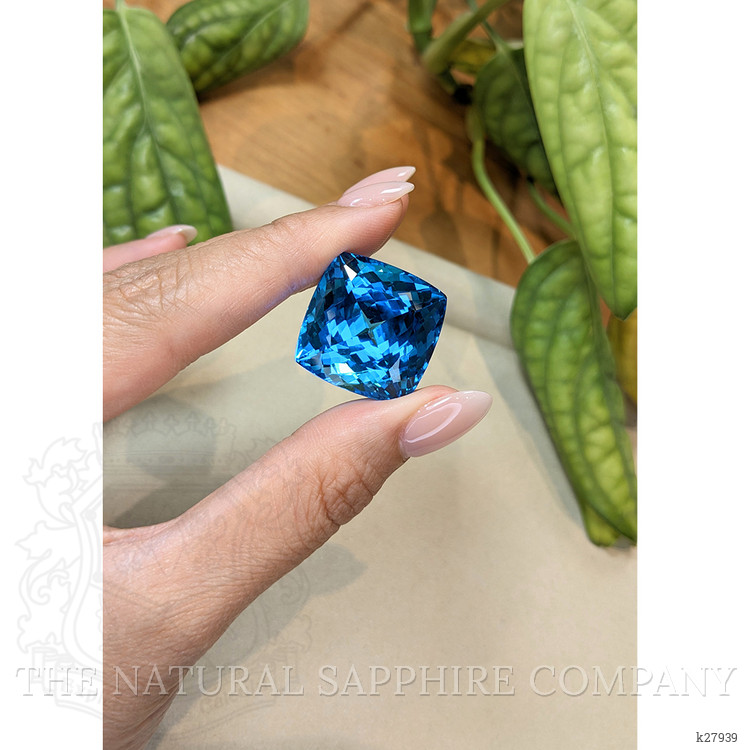 72.62 Ct. Swiss Blue Topaz from Brazil
