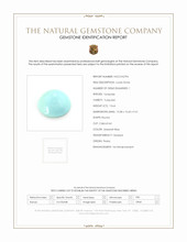 13.64 Ct. Cabochon Turquoise from Persia Scan Report