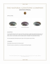 4.25 Ct. Cabochon Alexandrite from Russia Appraisal