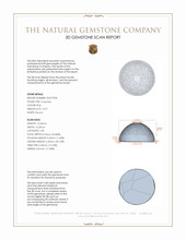 14.97 Ct. Cabochon Turquoise from Persia 3 D Scan Report